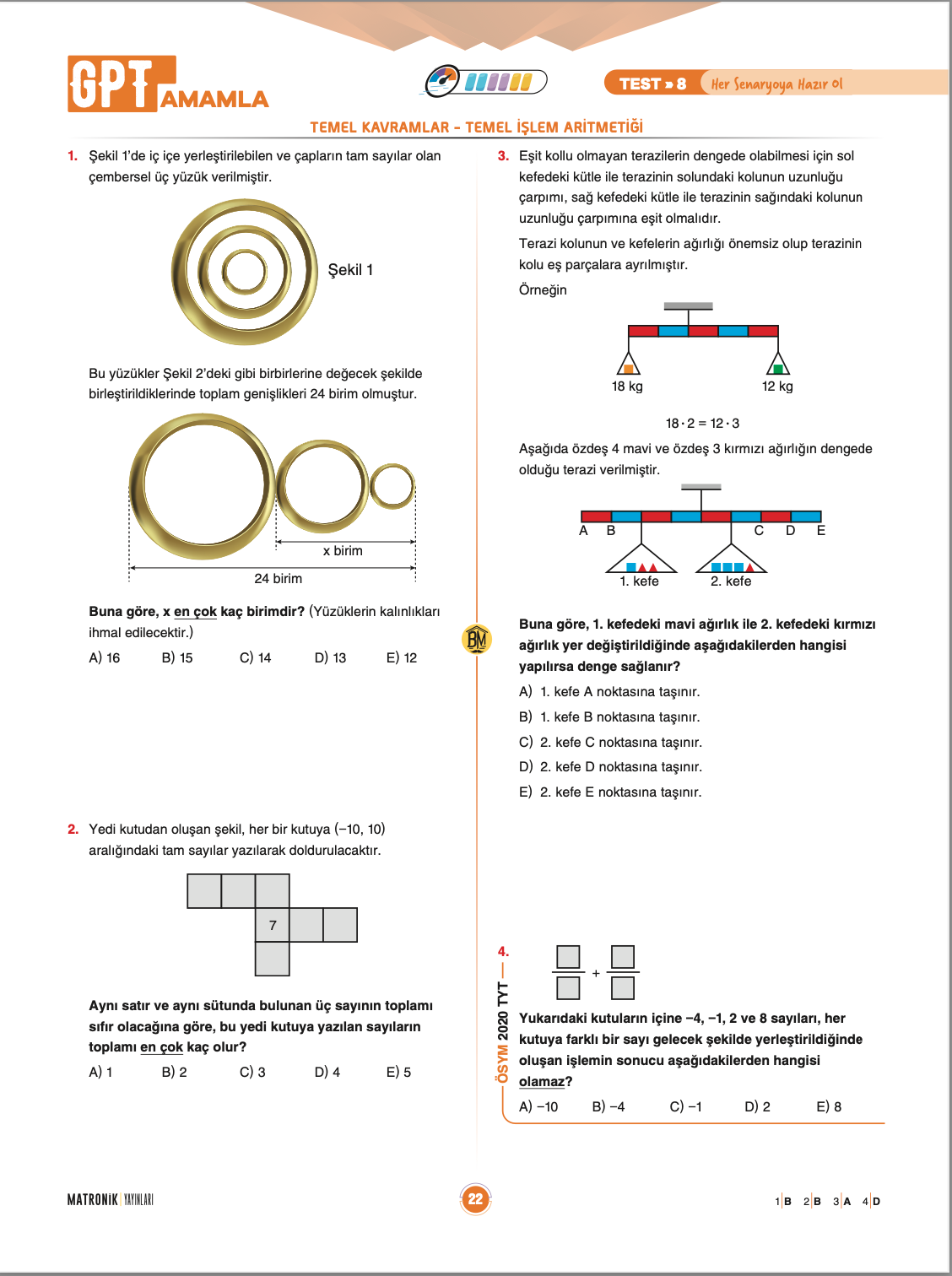 GPT TYT Matematik Soru Bankası - Bıyıklı Matematik -Selim Yüksel Matronik