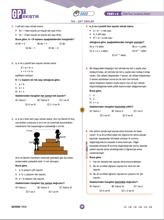 GPT TYT Matematik Soru Bankası - Bıyıklı Matematik -Selim Yüksel Matronik